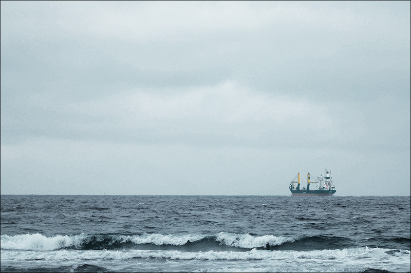Un cargo sur son chemin vers la Baltique