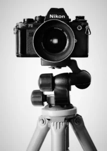 my trusty Nikon F3 on a tripod