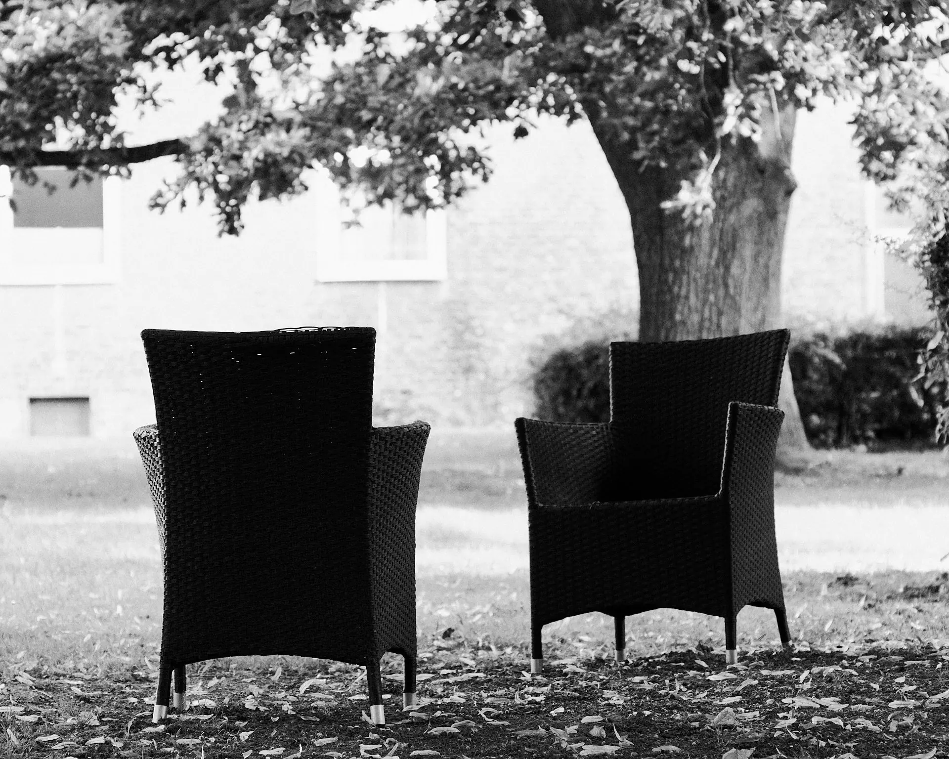 chaises dans le jardin